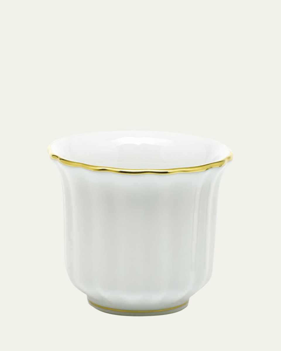 Golden Edge Mini Cache Pot